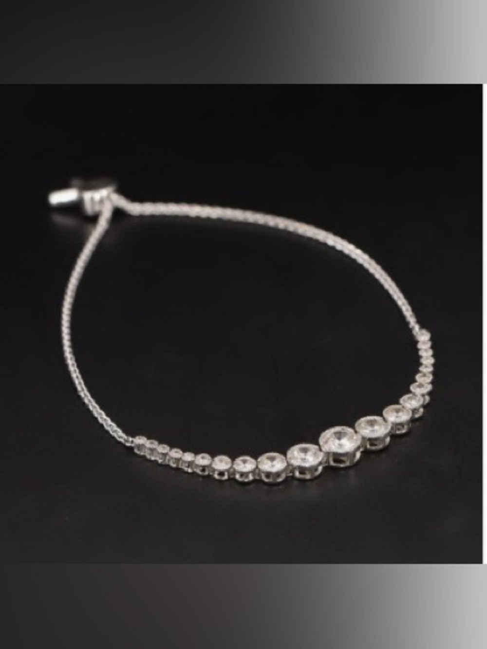 🌸JTV25 - Vanna K Graduated White Simulant Adjustable Bracelet🩶💎🛍️